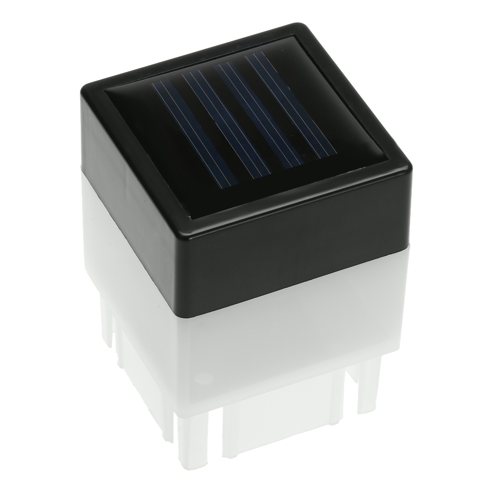Outdoor Lighting For Fence - LED Solar Column Head Pillar Lamp
