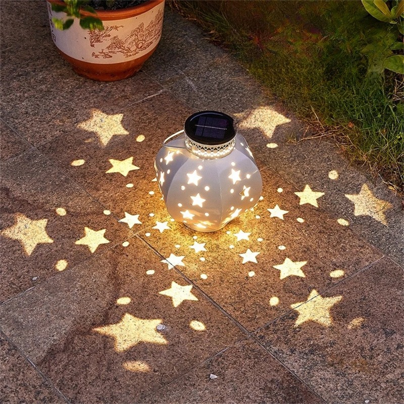 Outdoor Lighting Vintage - Garden Star Projector Lamp Hanging Solar