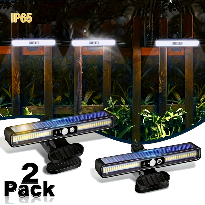Outdoor Lighting For Fence - Clip On Solar Motion Lights Outdoor