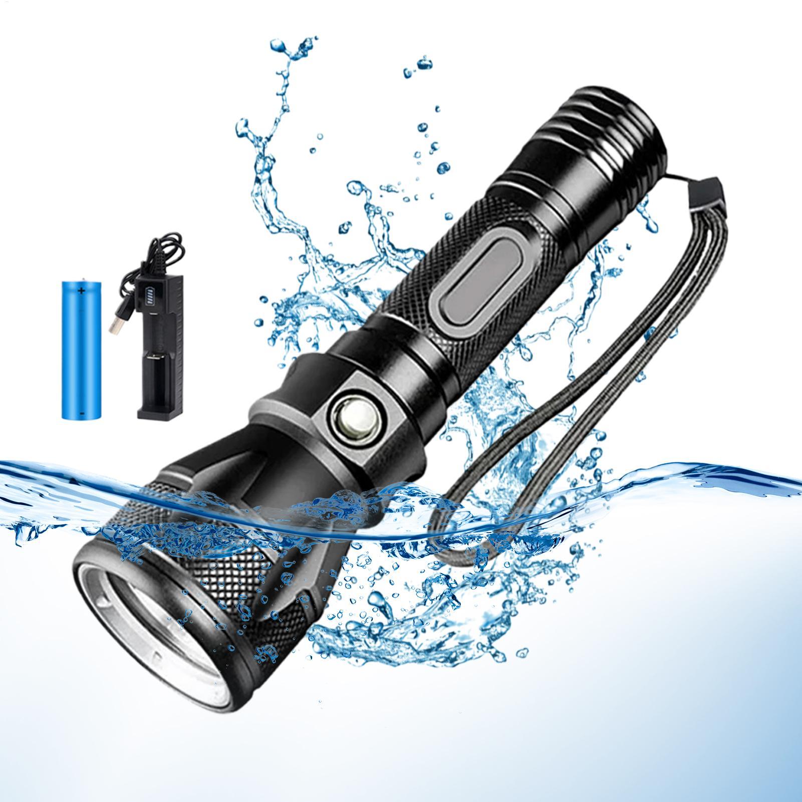 Outdoor Lighting Diy - 3-Mode Powerful Rechargeable Waterproof LED Diving