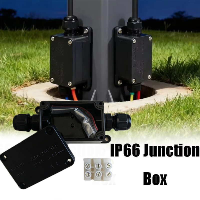 Outdoor Lighting Wire Connectors - 1pc 2 Way Outdoor Waterproof IP66