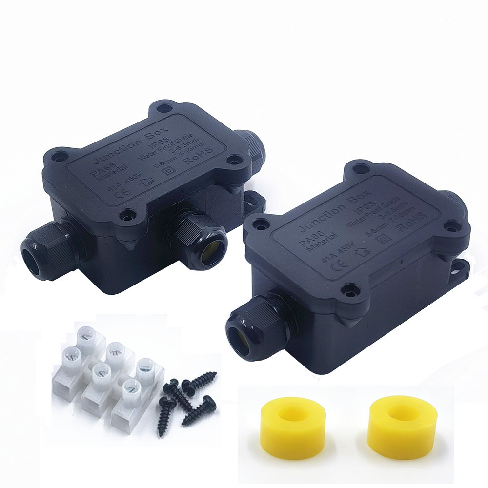 Outdoor Lighting Wire Connectors - IP68 Waterproof Junction Box 2/3 Way