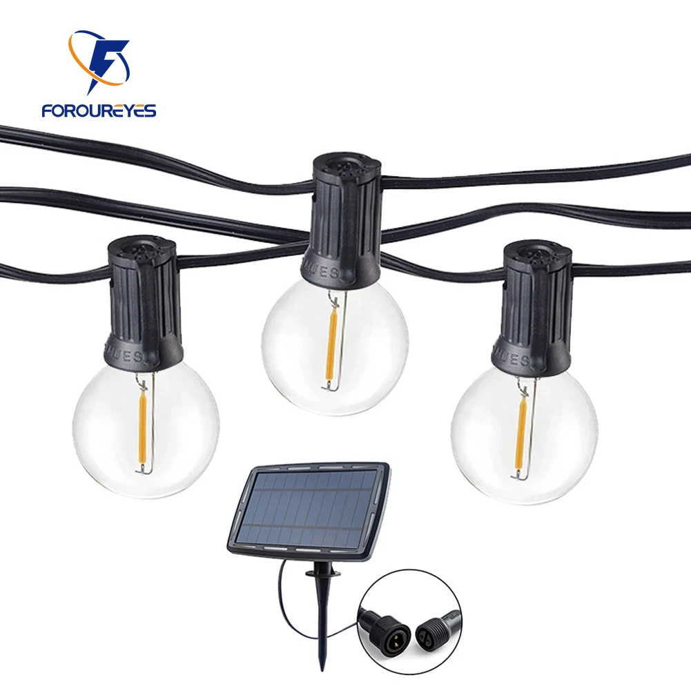 Outdoor Lighting Company - 100/50/25ft Solar Led String Lights Chargeable