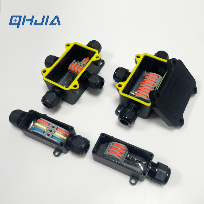 Outdoor Lighting Extension Cord - IP68 Waterproof Junction Box PA66 Fast