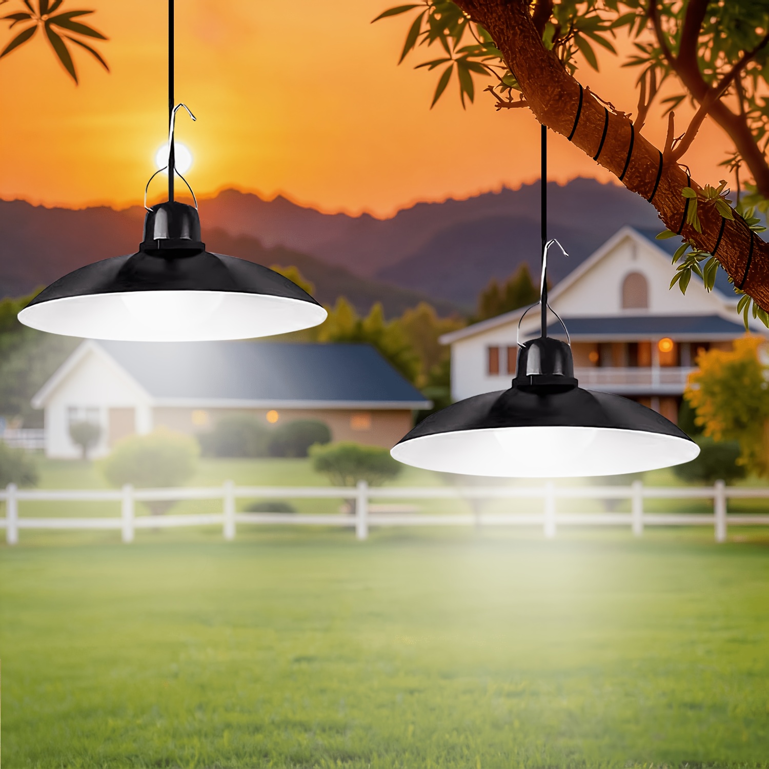 Outdoor Lighting Modern - 1pc Solar Pendant Light Outdoor LED