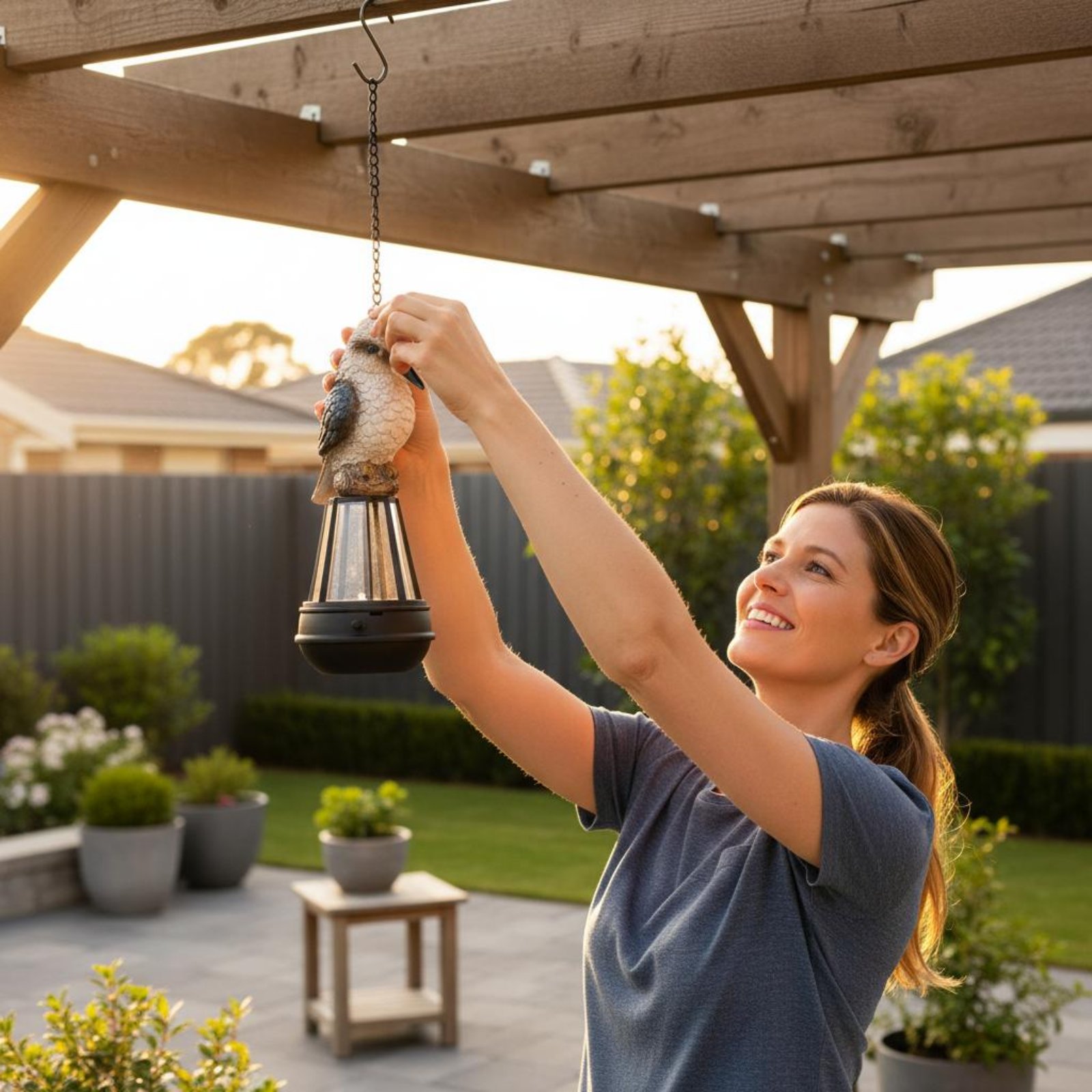 Outdoor Lighting Modern - Solar Avian Hanging Lamp Energy-Saving Solar