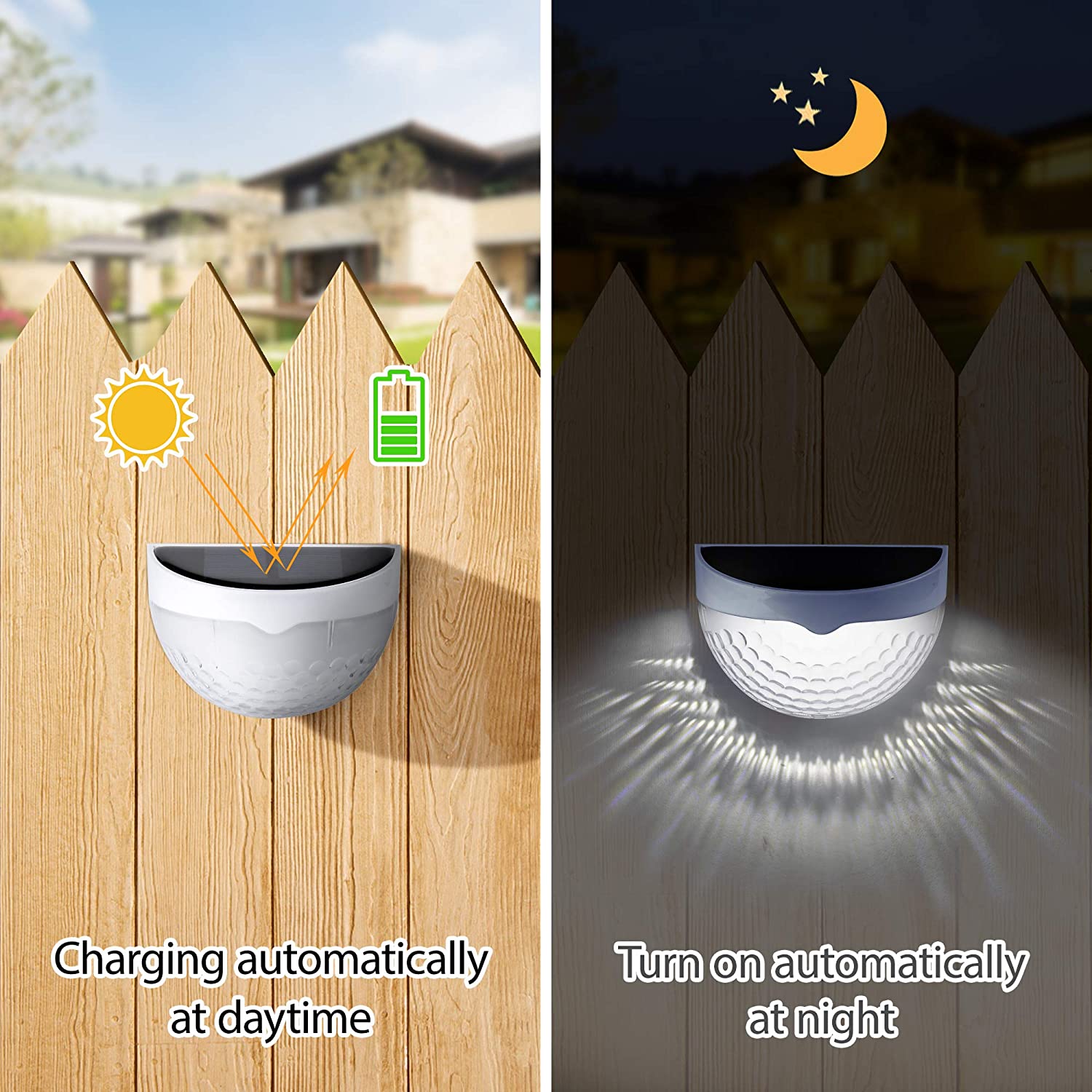 LED Solar Light Outdoor Wall L - огляд і ціна Outdoor Lighting For Fence