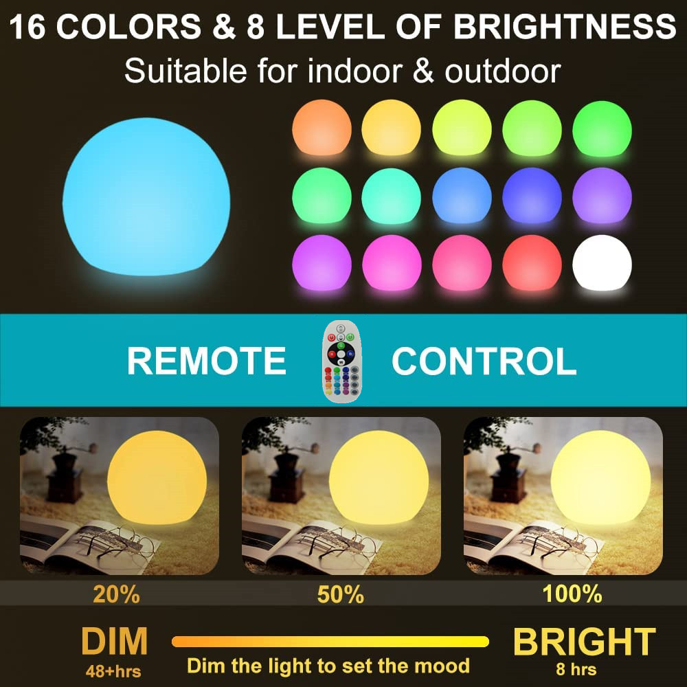 Rechargeable LED Glowing Ball  - огляд і ціна Outdoor Lighting Diy