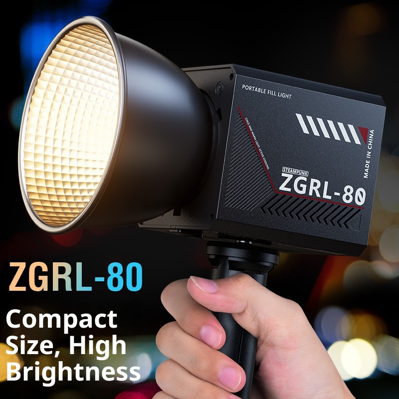 ZGRL80 80W COB Handheld Video  - огляд і ціна Outdoor Lighting Video Shooting