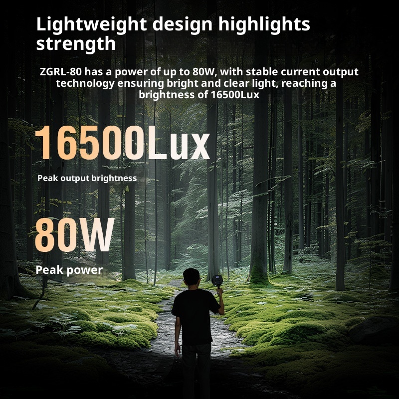 ZGRL80 80W COB Handheld Video  - огляд і ціна Outdoor Lighting Video Shooting