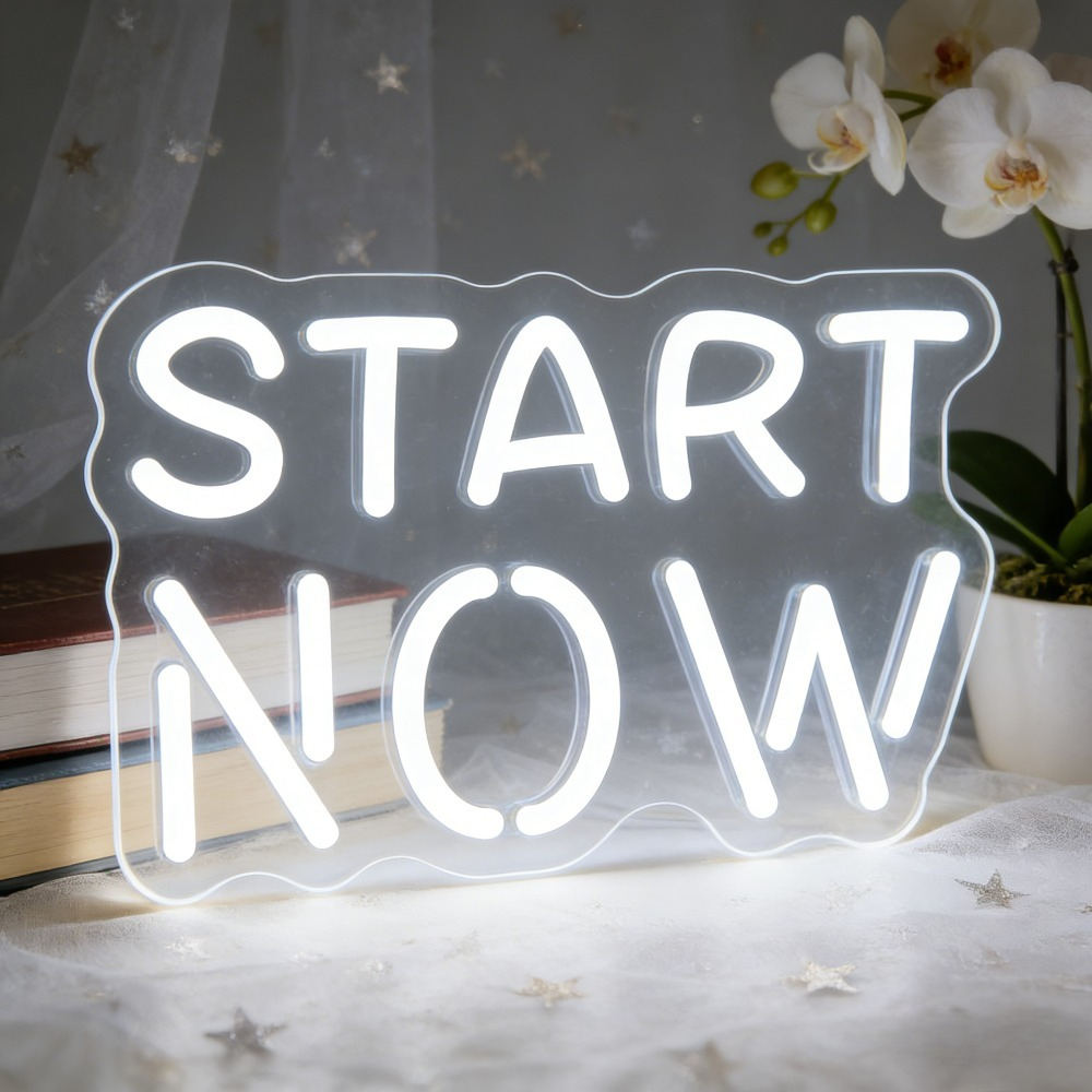 Motivational Start Now Neon Si - огляд і ціна Outdoor Lighting Quotes