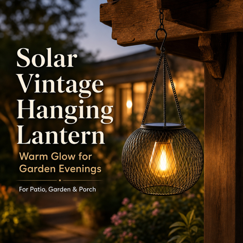 Solar Powered LED Hanging Floo - огляд і ціна Outdoor Lighting Modern