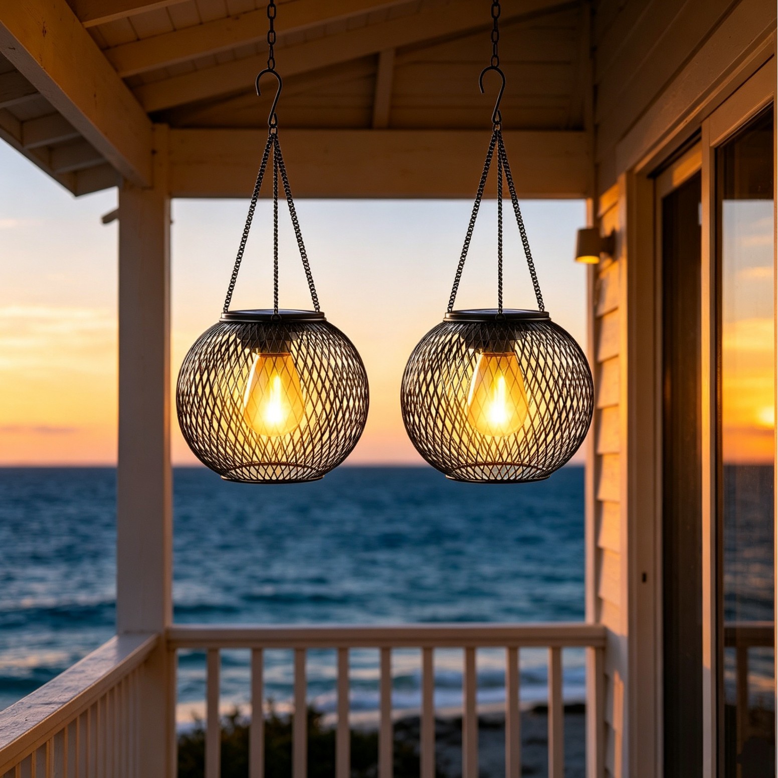 Solar Powered LED Hanging Floo - огляд і ціна Outdoor Lighting Modern