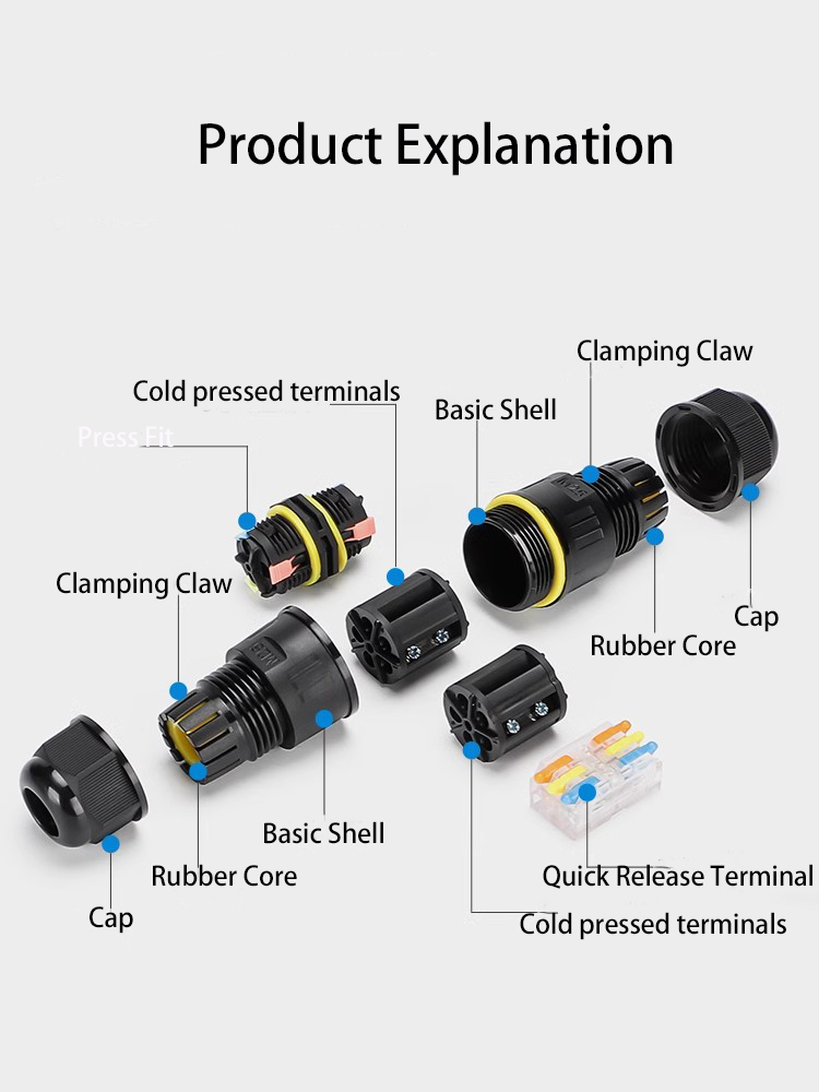 IP68 Outdoor Waterproof Electr - огляд і ціна Outdoor Lighting Wire Connectors