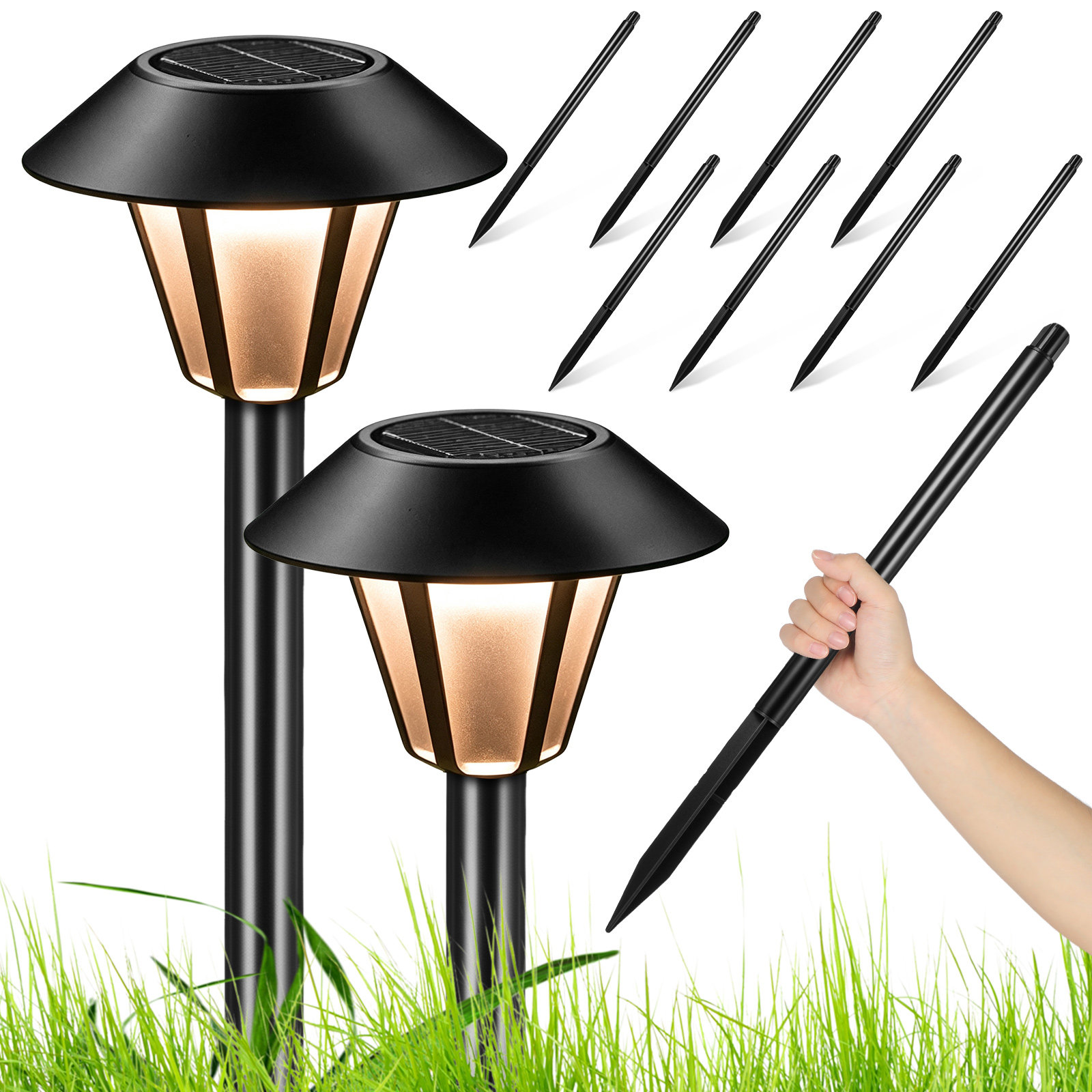 8Set Solar Light Stakes Outdoo - огляд і ціна Outdoor Lighting Ground