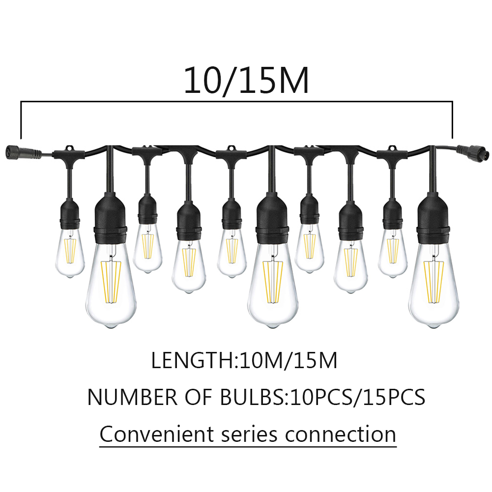10m 15m Heavy Led String Light - огляд і ціна Outdoor Lighting Socket