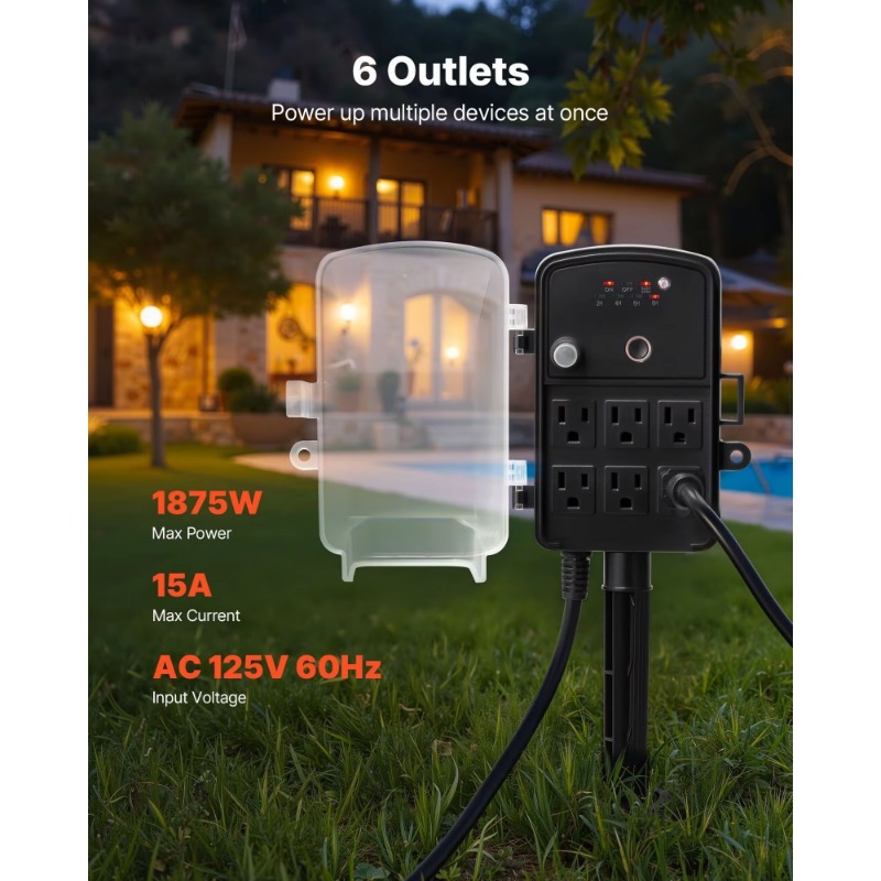 25-Foot extension cable, outdo - огляд і ціна Outdoor Lighting Extension Cord