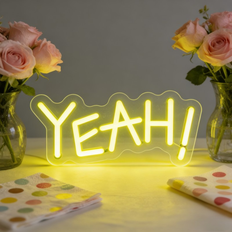 YEAH Neon Sign LED Light Funny - огляд і ціна Outdoor Lighting Quotes