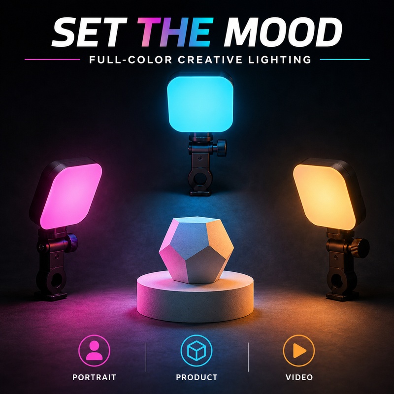 Mini RGB Pocket Light Portable - огляд і ціна Outdoor Lighting Video Shooting
