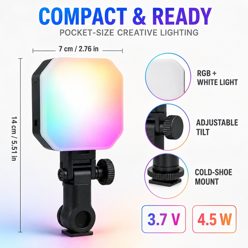 Mini RGB Pocket Light Portable - огляд і ціна Outdoor Lighting Video Shooting
