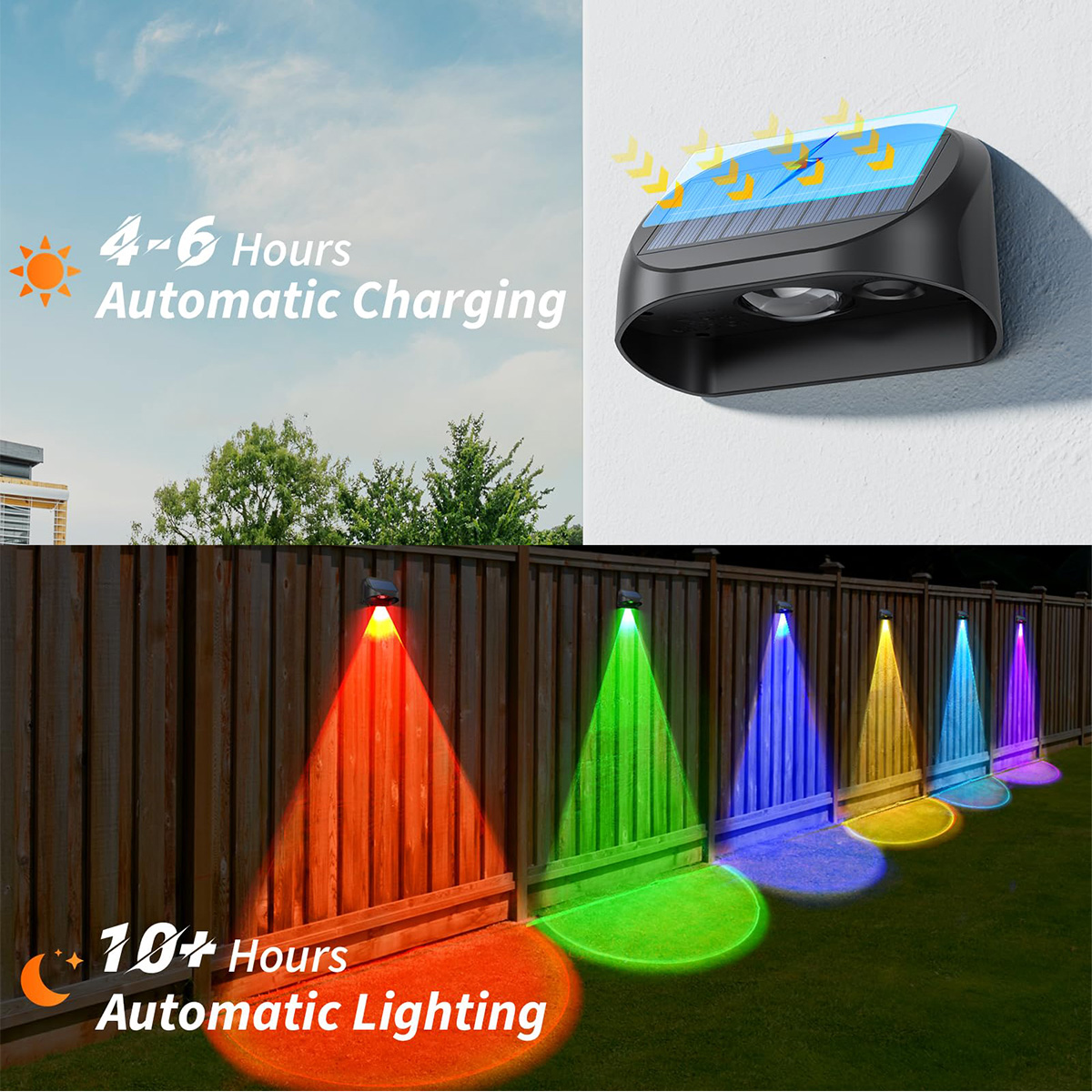 Solar Wall Lamp Solar Fence Li - огляд і ціна Outdoor Lighting For Fence