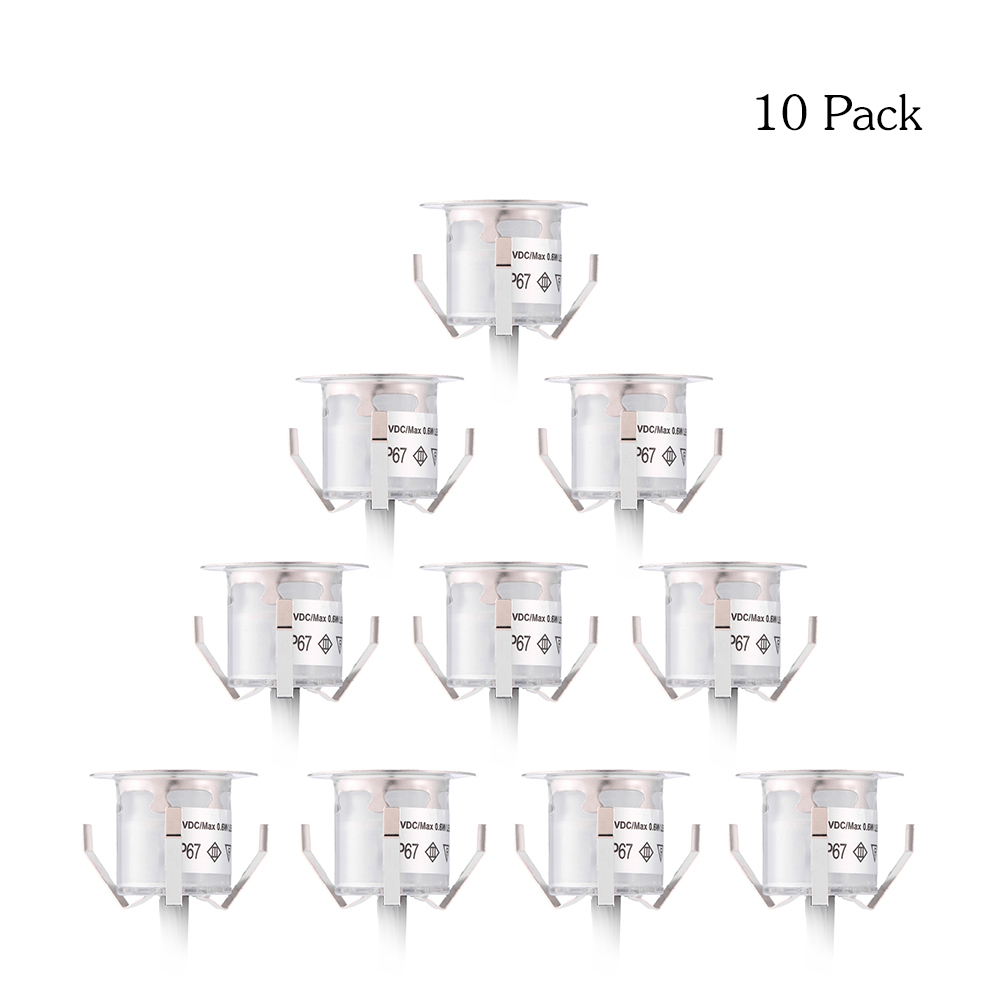 10PCS 32mm LED Deck Lights 0.6 - огляд і ціна Outdoor Lighting Ground