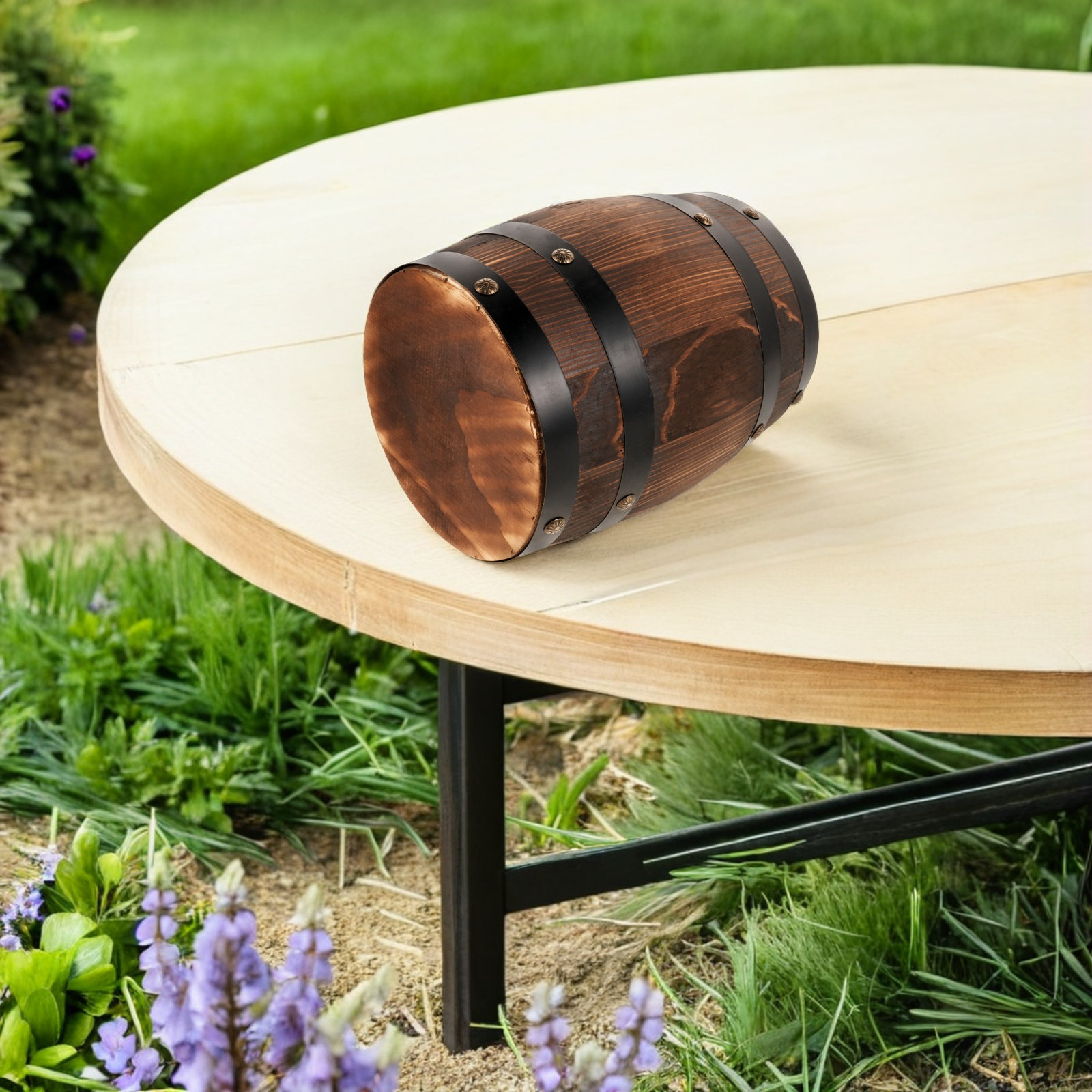 Wooden Outdoor Barrel Stool Vi - огляд і ціна Outdoor Lighting Vintage