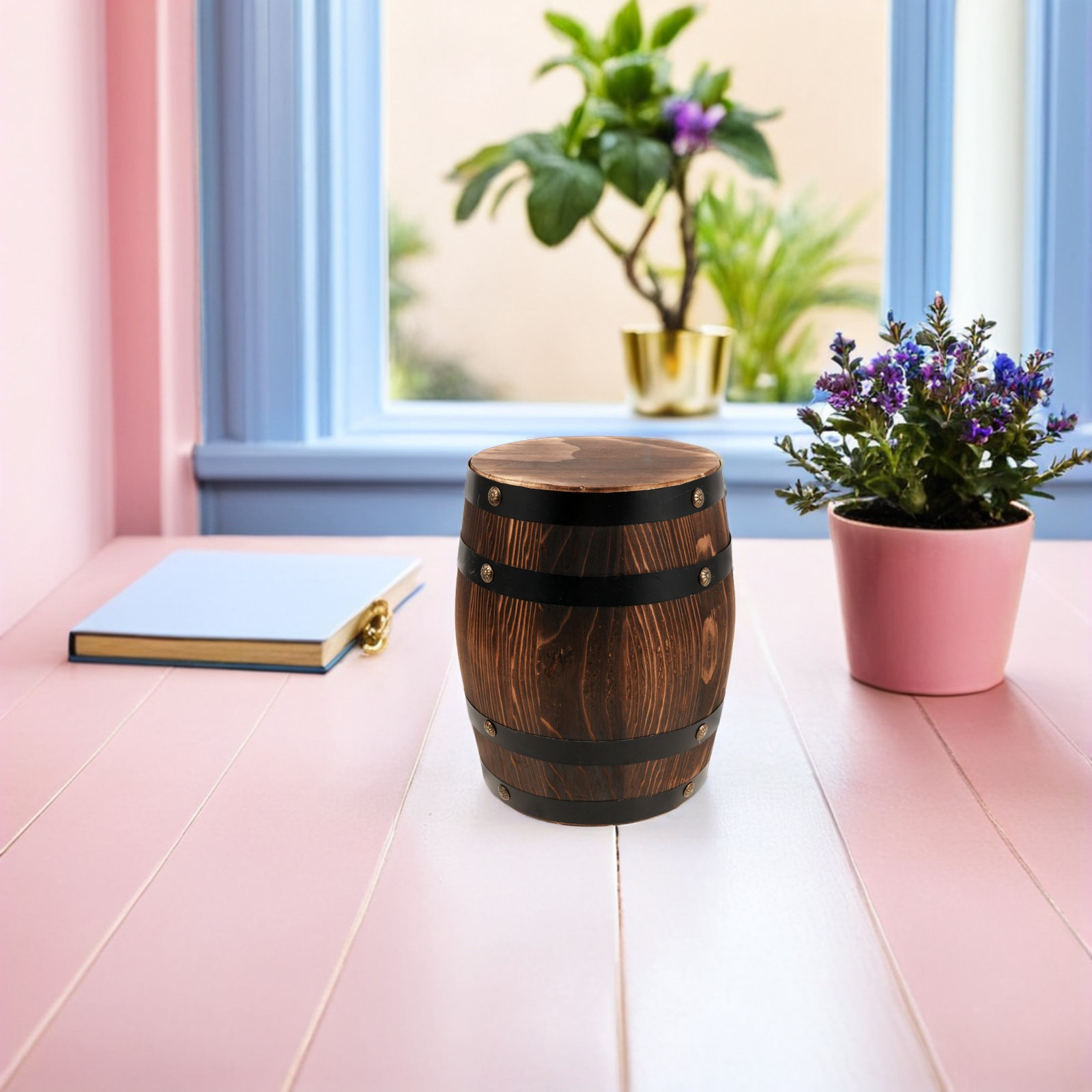 Wooden Outdoor Barrel Stool Vi - огляд і ціна Outdoor Lighting Vintage