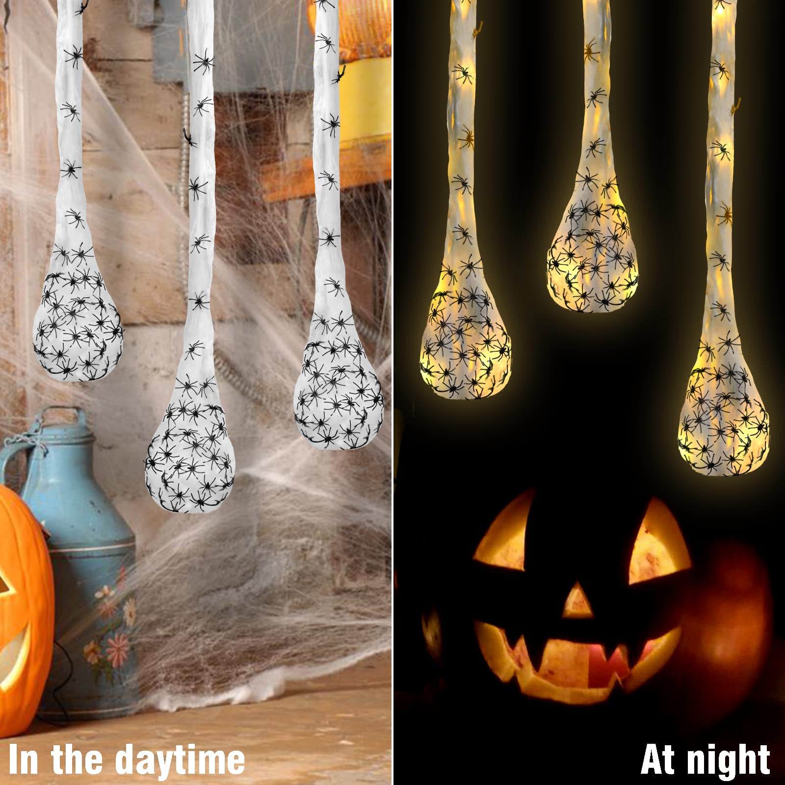 1-3Pcs Halloween Light Spider  - огляд і ціна Outdoor Lighting Tree