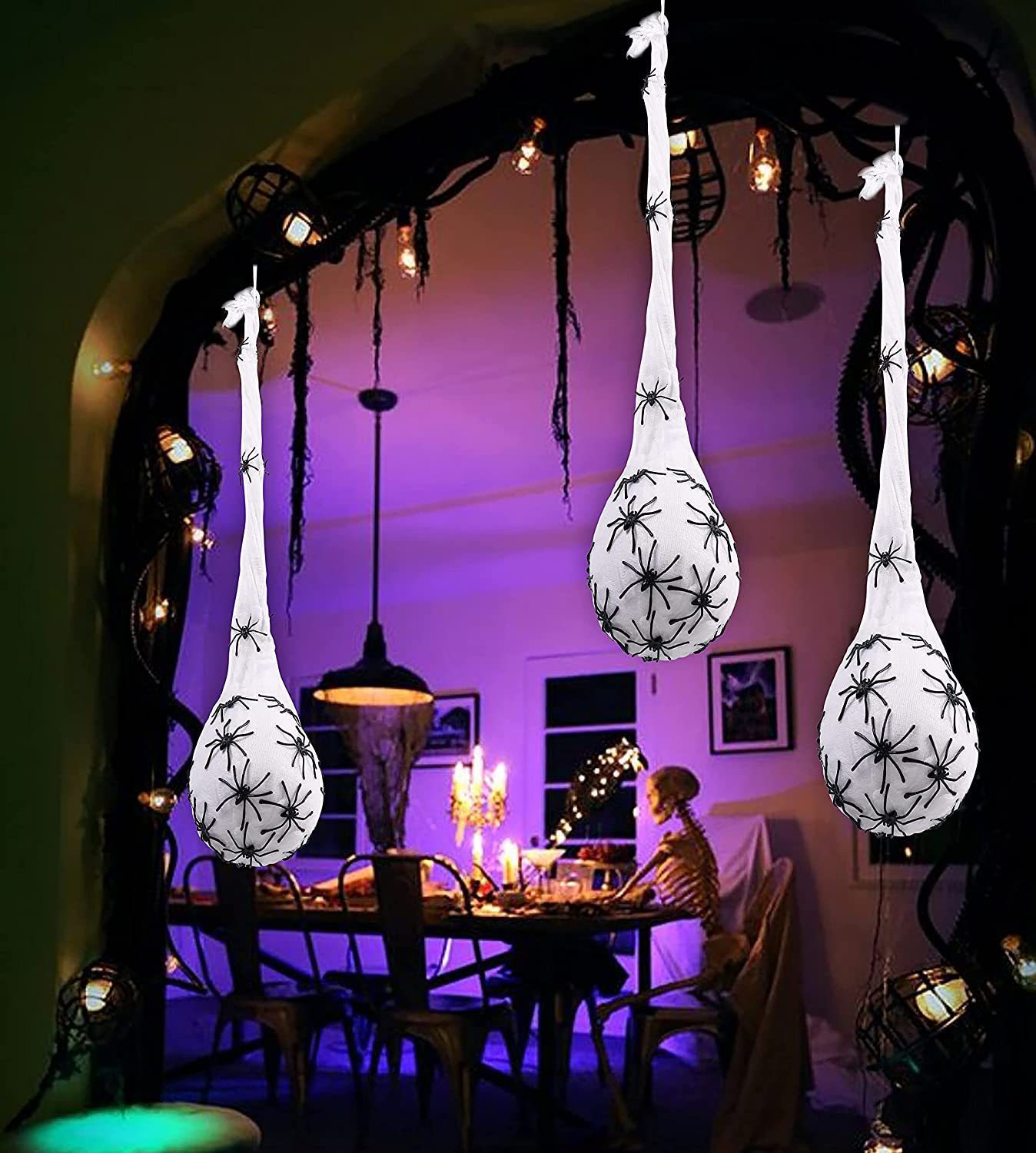 1-3Pcs Halloween Light Spider  - огляд і ціна Outdoor Lighting Tree