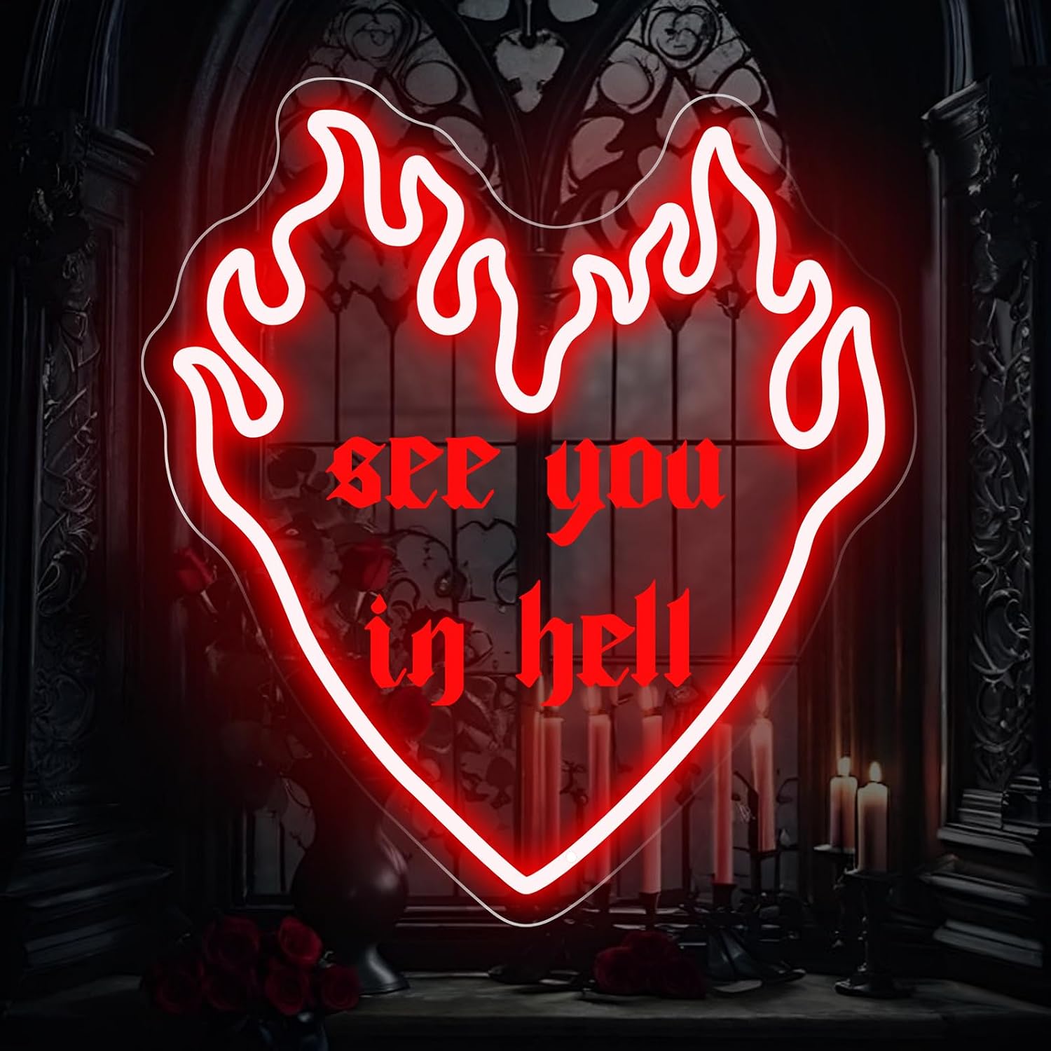 See You In Hell Quote LED Neon - огляд і ціна Outdoor Lighting Quotes