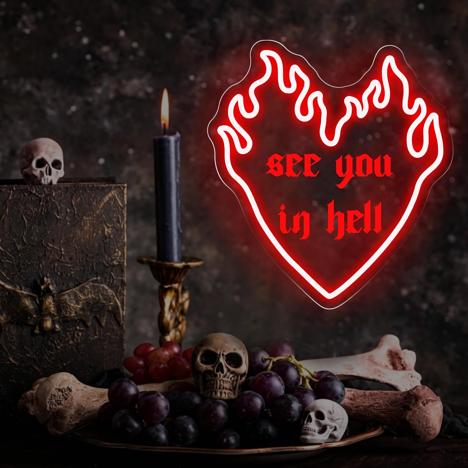 See You In Hell Quote LED Neon - огляд і ціна Outdoor Lighting Quotes