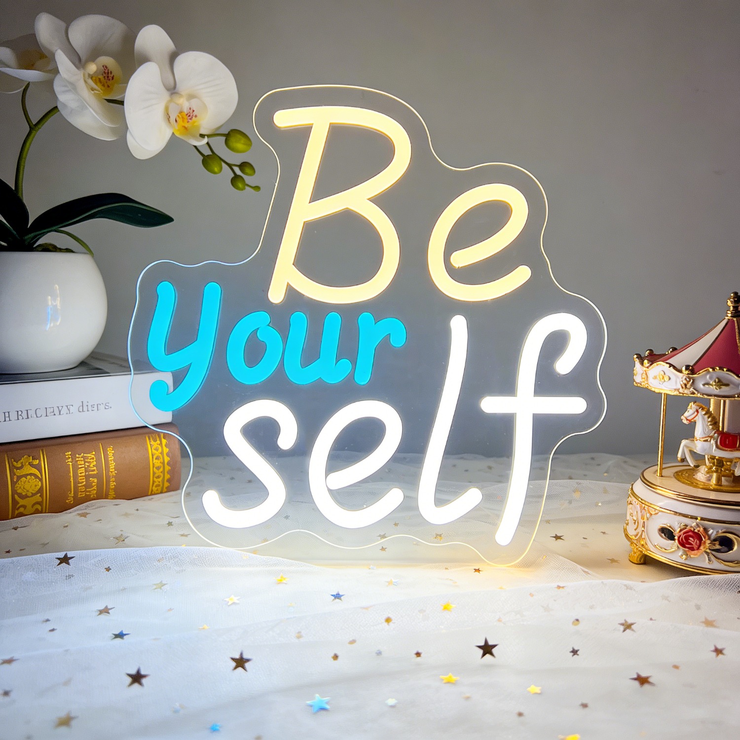 Inspirational Be Yourself Neon - огляд і ціна Outdoor Lighting Quotes