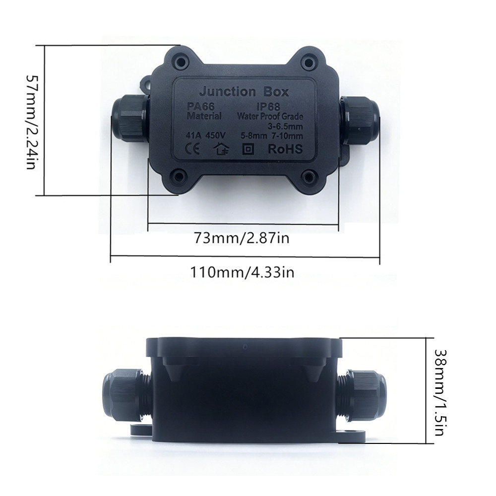 IP68 Waterproof Junction Box 2 - огляд і ціна Outdoor Lighting Wire Connectors