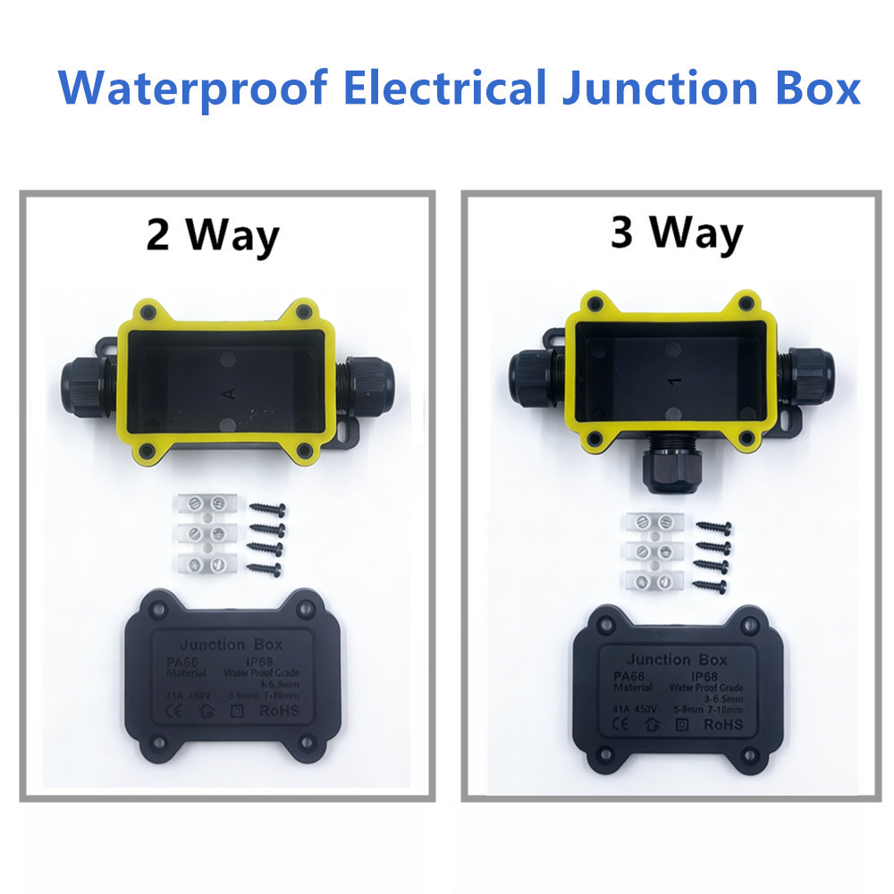 IP68 Waterproof Junction Box 2 - огляд і ціна Outdoor Lighting Wire Connectors