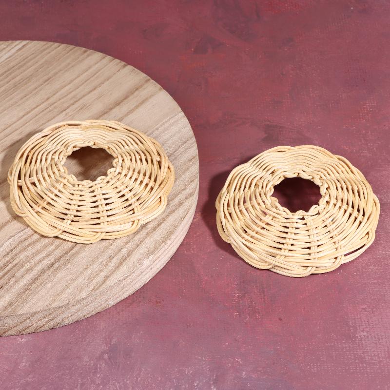 2Pcs Handwoven Rattan Lampshad - огляд і ціна Outdoor Lighting Vintage