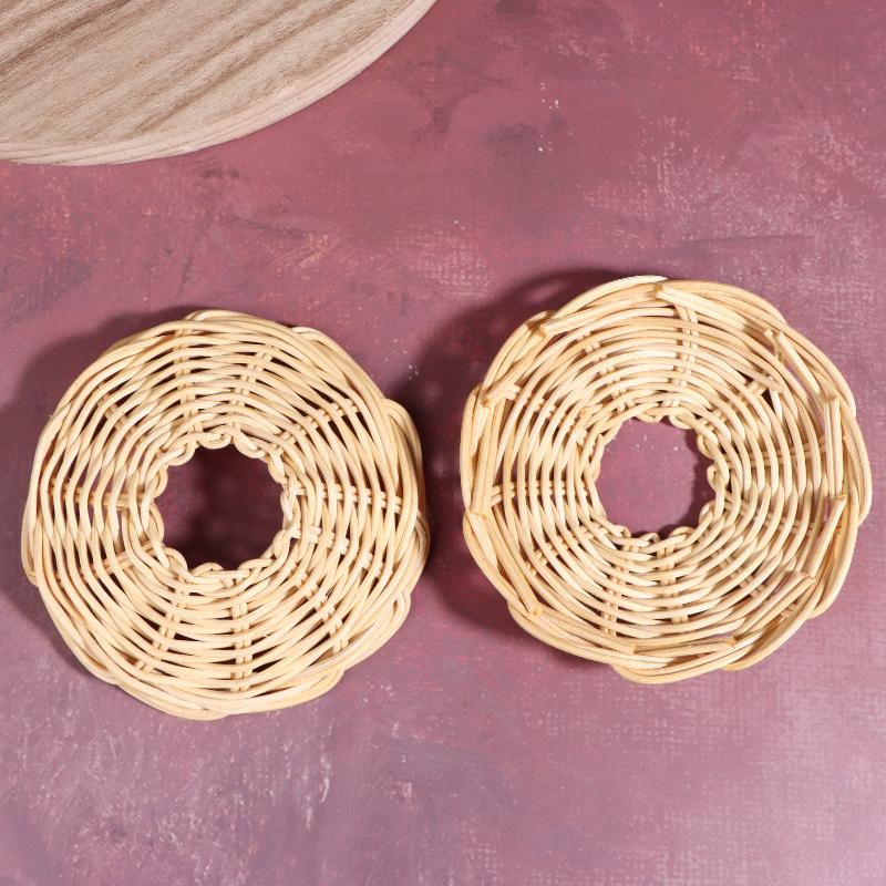 2Pcs Handwoven Rattan Lampshad - огляд і ціна Outdoor Lighting Vintage