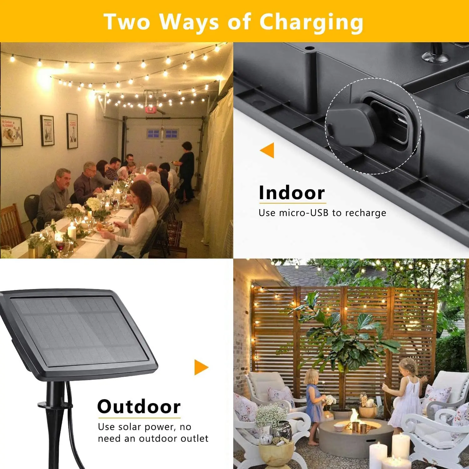 100/50/25ft Solar Led String L - огляд і ціна Outdoor Lighting Company