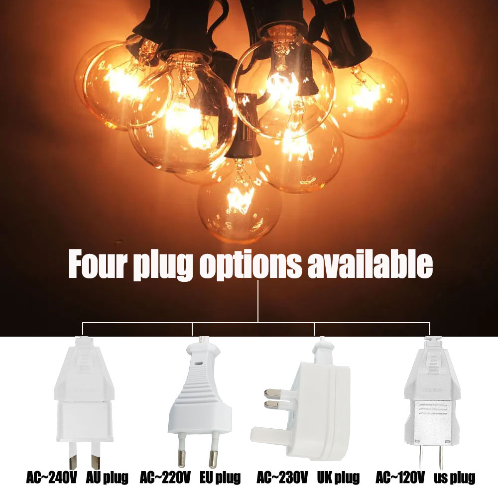 Vintage G40 Clear Bulb String  - огляд і ціна Outdoor Lighting Vintage