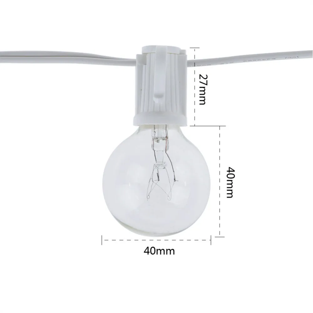Vintage G40 Clear Bulb String  - огляд і ціна Outdoor Lighting Vintage