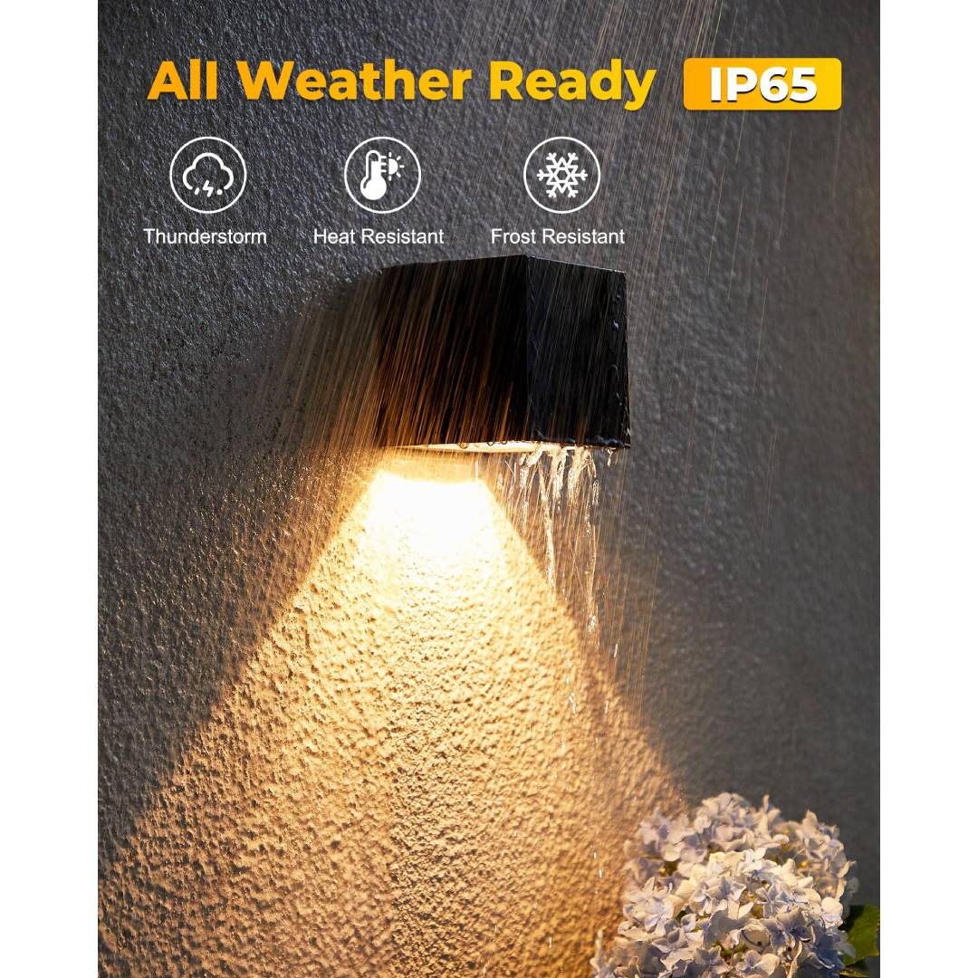 Outdoor Solar Wall Light Squar - огляд і ціна Outdoor Lighting For Fence