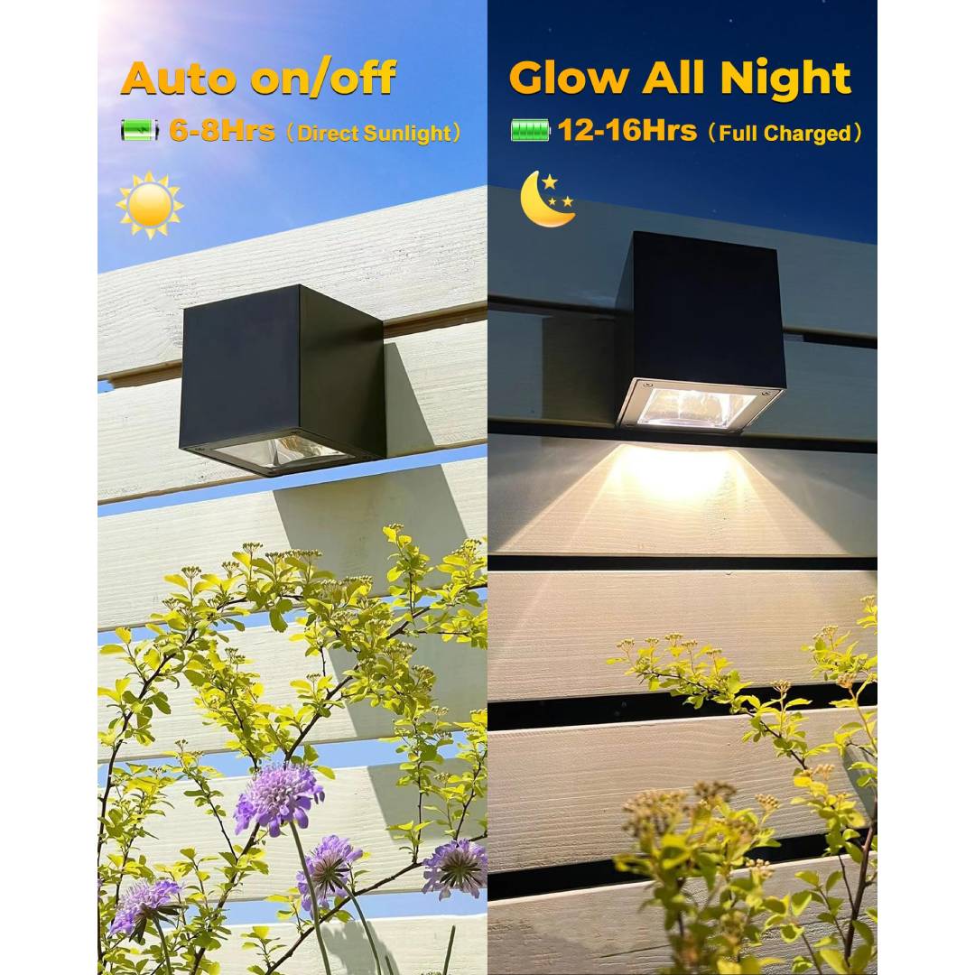 Outdoor Solar Wall Light Squar - огляд і ціна Outdoor Lighting For Fence