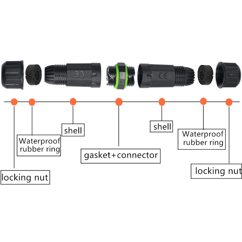 M16 Waterproof Cable Connector - огляд і ціна Outdoor Lighting Wire Connectors