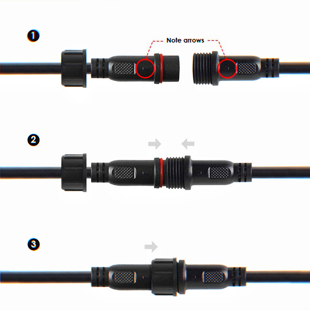 2pin DC LED Cable 1 Metre Exte - огляд і ціна Outdoor Lighting Extension Cord