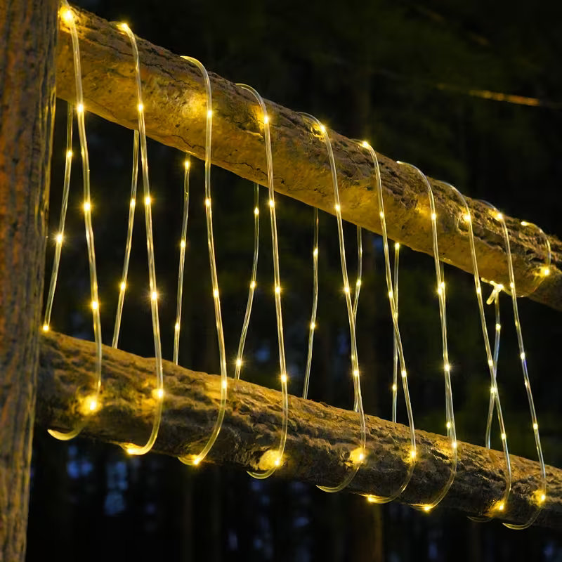 Solar Rope Lights 50/100 LED W - огляд і ціна Outdoor Lighting For Fence