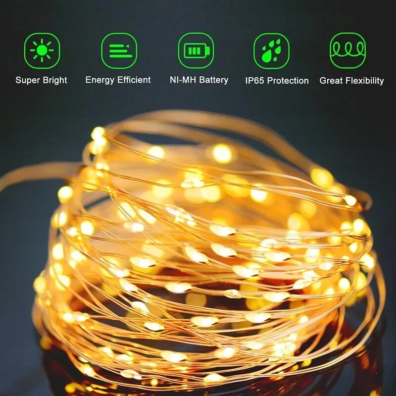 100 LED Solar Fairy Waterproof - огляд і ціна Outdoor Lighting Company