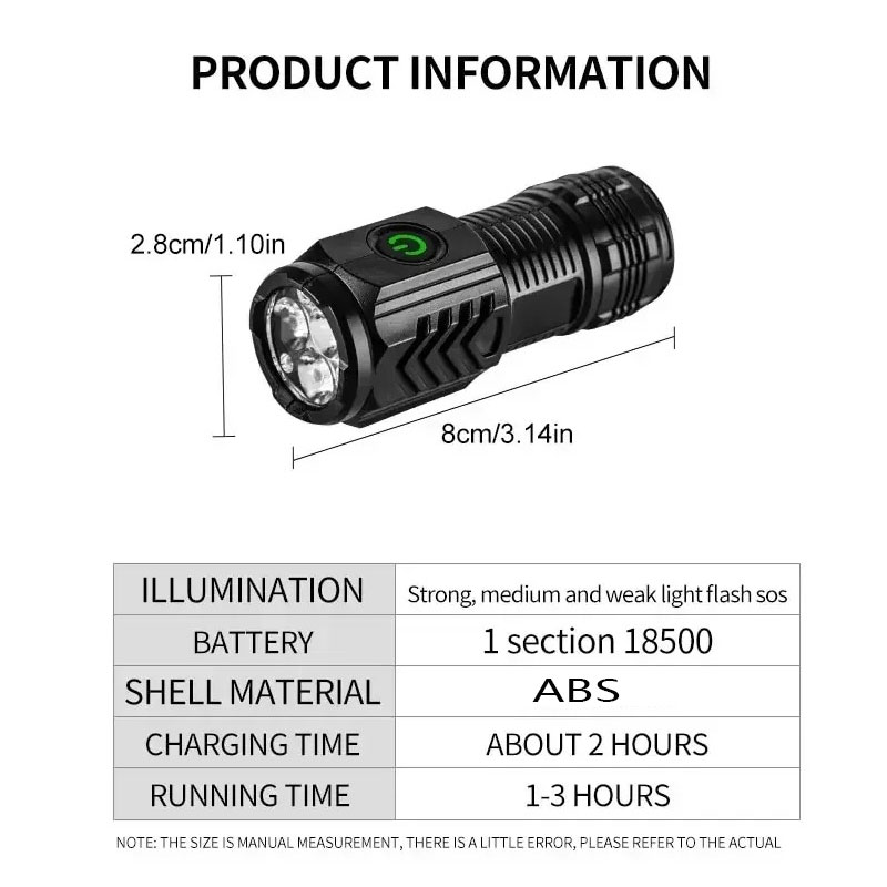 Mini 3LED Flashlight With Pen  - огляд і ціна Outdoor Lighting Diy