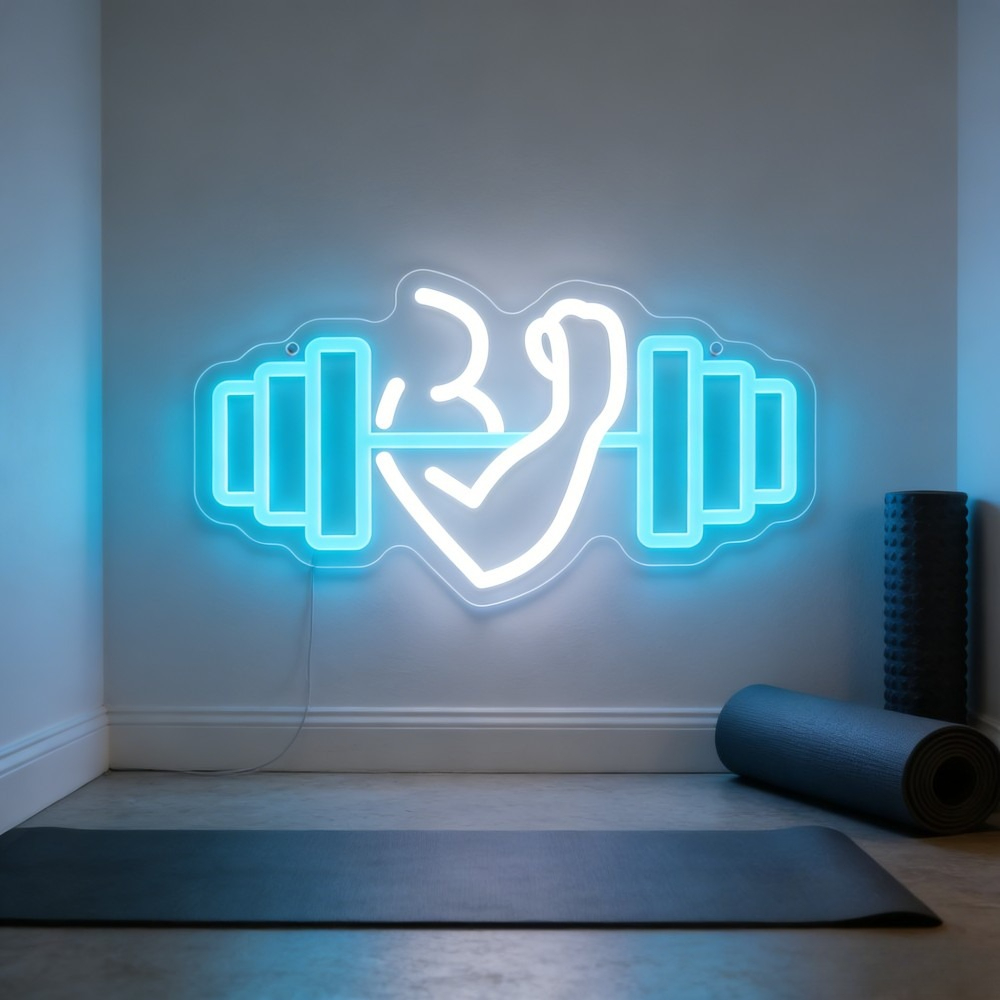 Bicep Dumbbell Neon Sign LED W - огляд і ціна Outdoor Lighting Quotes