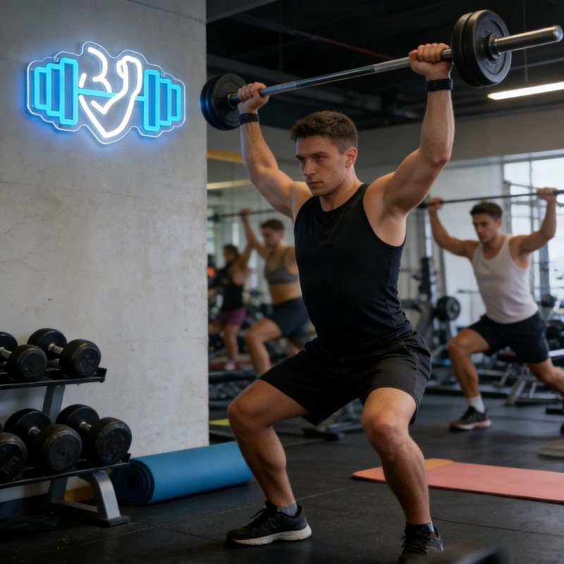 Bicep Dumbbell Neon Sign LED W - огляд і ціна Outdoor Lighting Quotes