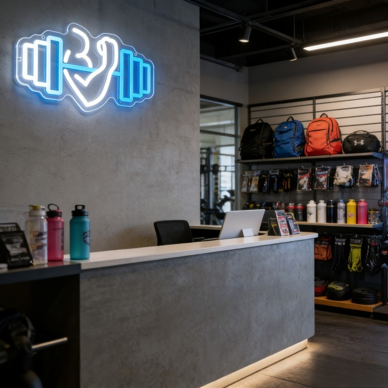 Bicep Dumbbell Neon Sign LED W - огляд і ціна Outdoor Lighting Quotes